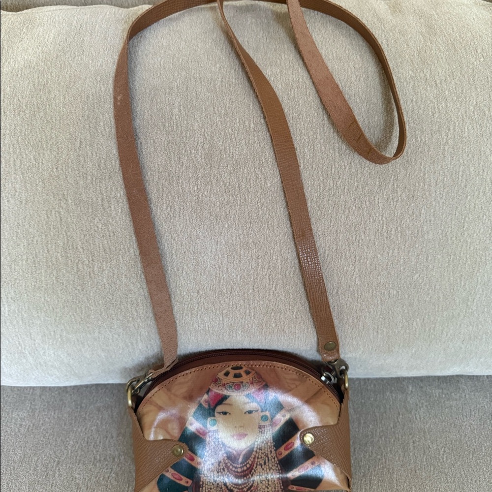 Small leather crossbody bag